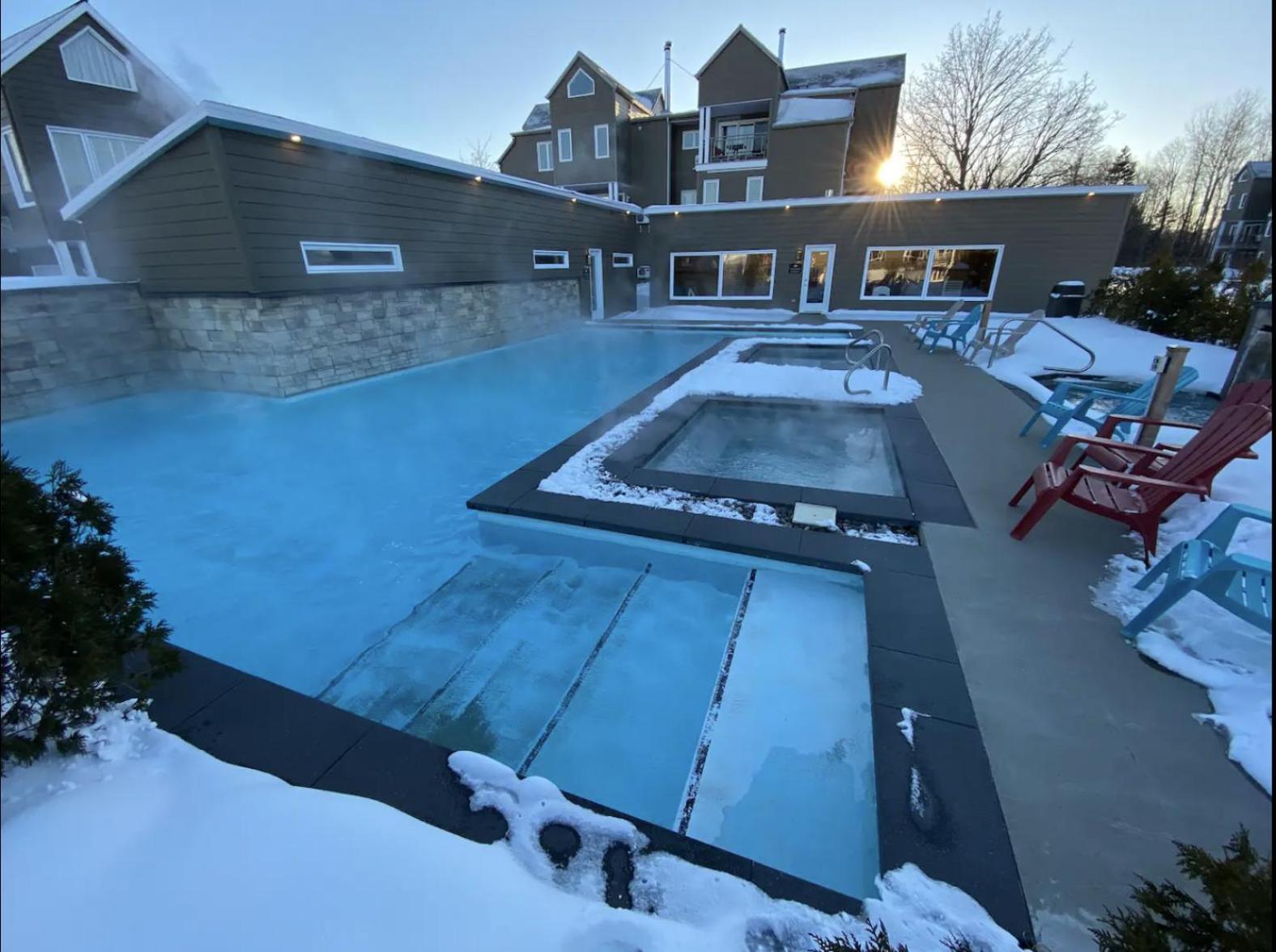 Condos Vacances Msa 2Ch Avec Piscine Et Spas Exterieurs Gratuits 4 Saisons!! Beaupre Bagian luar foto